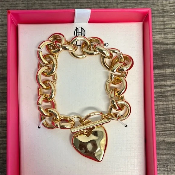 House of Harlow 1960 |Chain Bracelet with Heart Charm ✨ - Picture 3 of 7